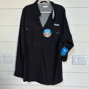 Columbia Black Lightweight Shirt Versatile Design